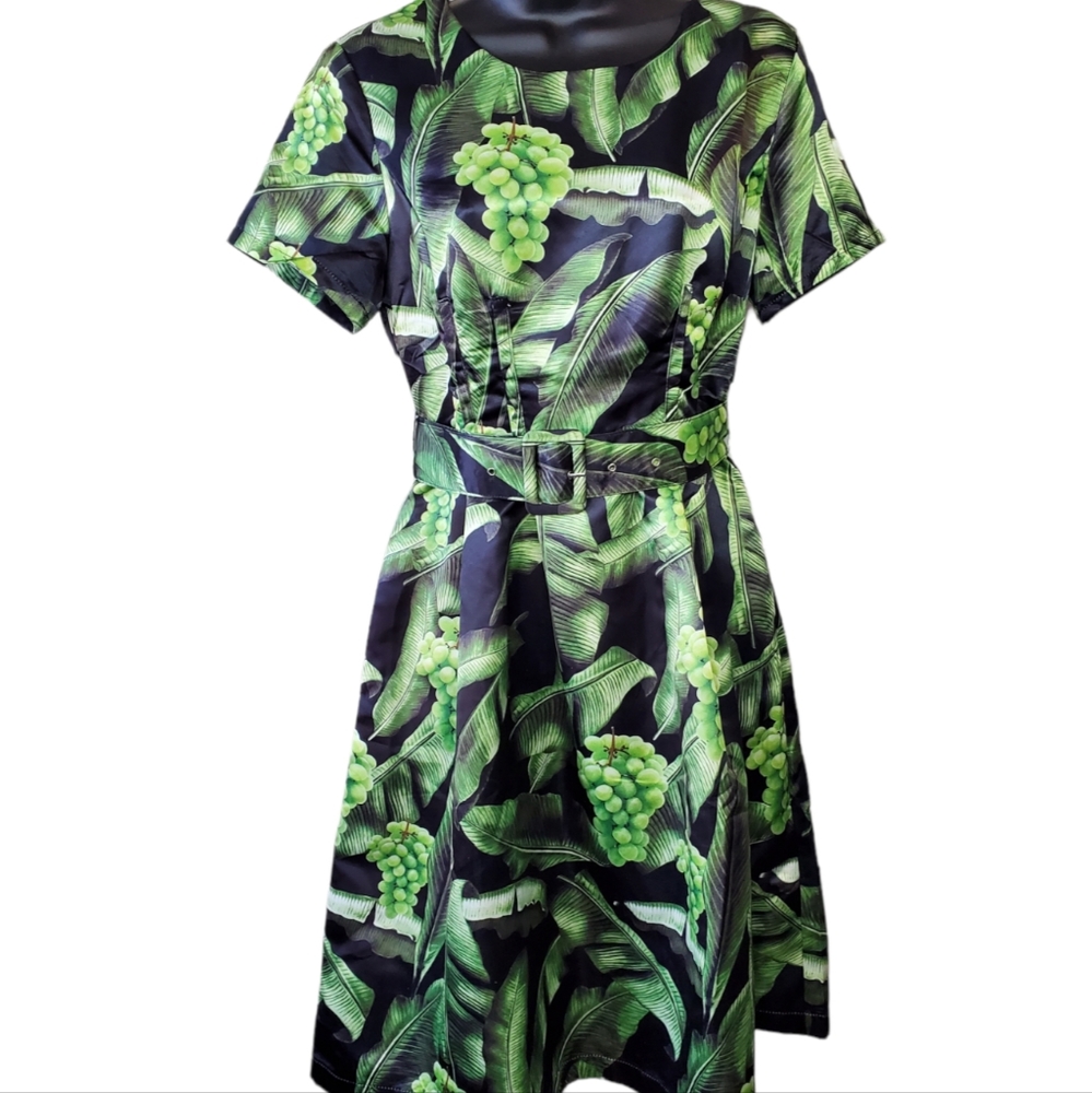 Tea and Cup Grape Leaf Dress